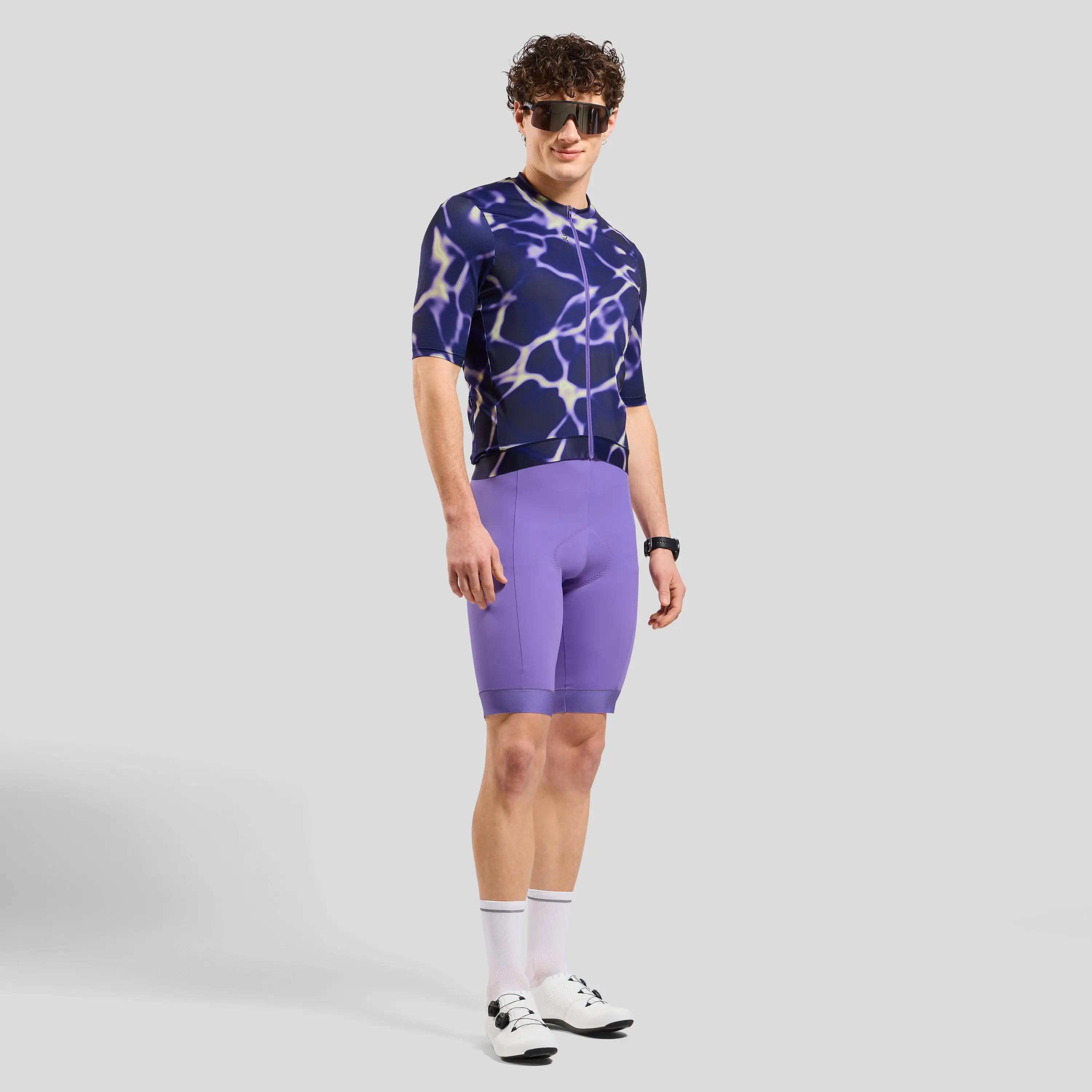 Maglia da ciclismo a zip intera Zeroweight Pro Chill-Tec con stampa ODLO 5/7