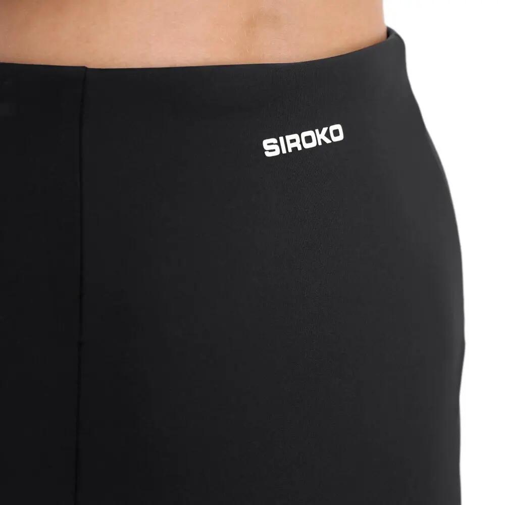 Women Padel 's high-rise skort Bunt-W Black Black 5/7