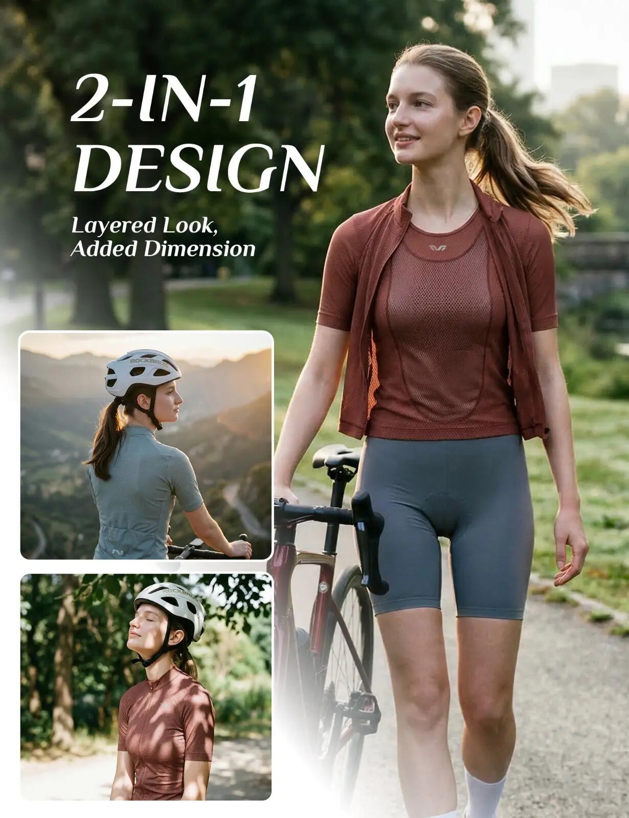 TVI 2-in-1 Kurzarm Fahrradjacke Damen 4/8