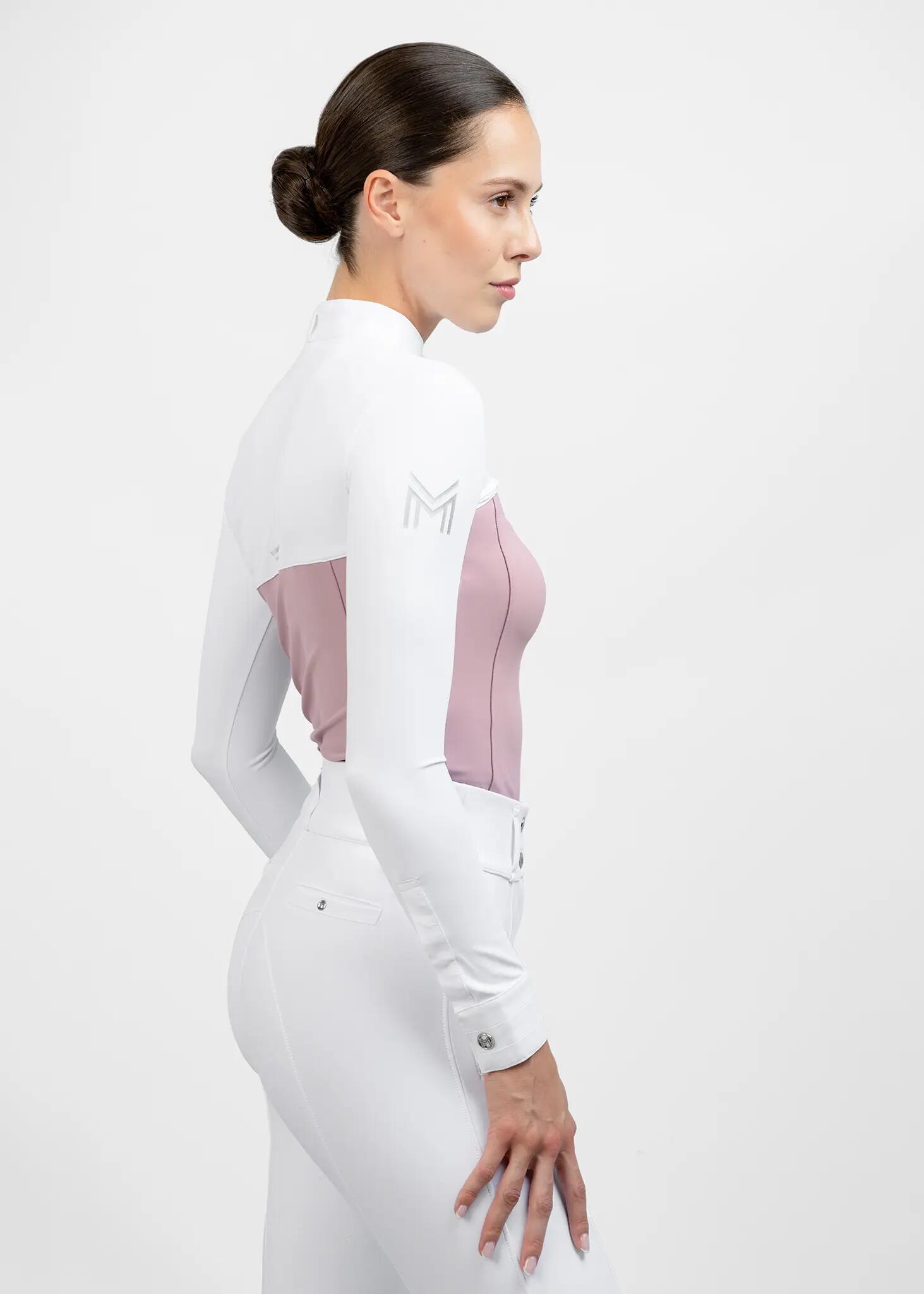 Camisa de Concurso Manga Larga Mujer Equitación Maximilian Era Malva 4/7