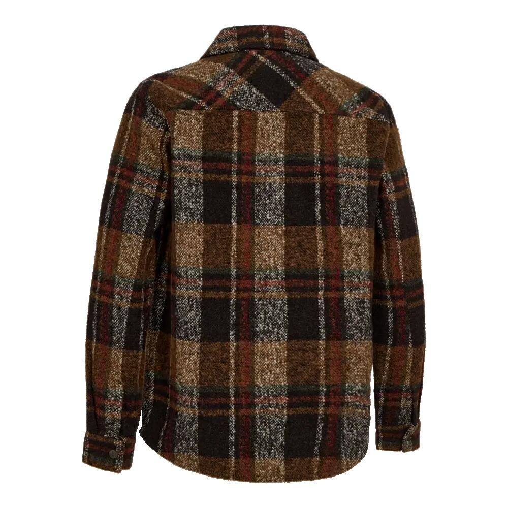 Wilder Overshirt - Brown Check aus recycelter Wolle 2/2