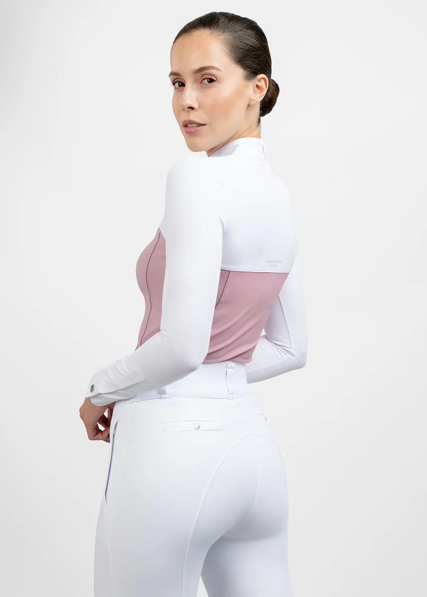 Camisa de Concurso Manga Larga Mujer Equitación Maximilian Era Malva 2/7