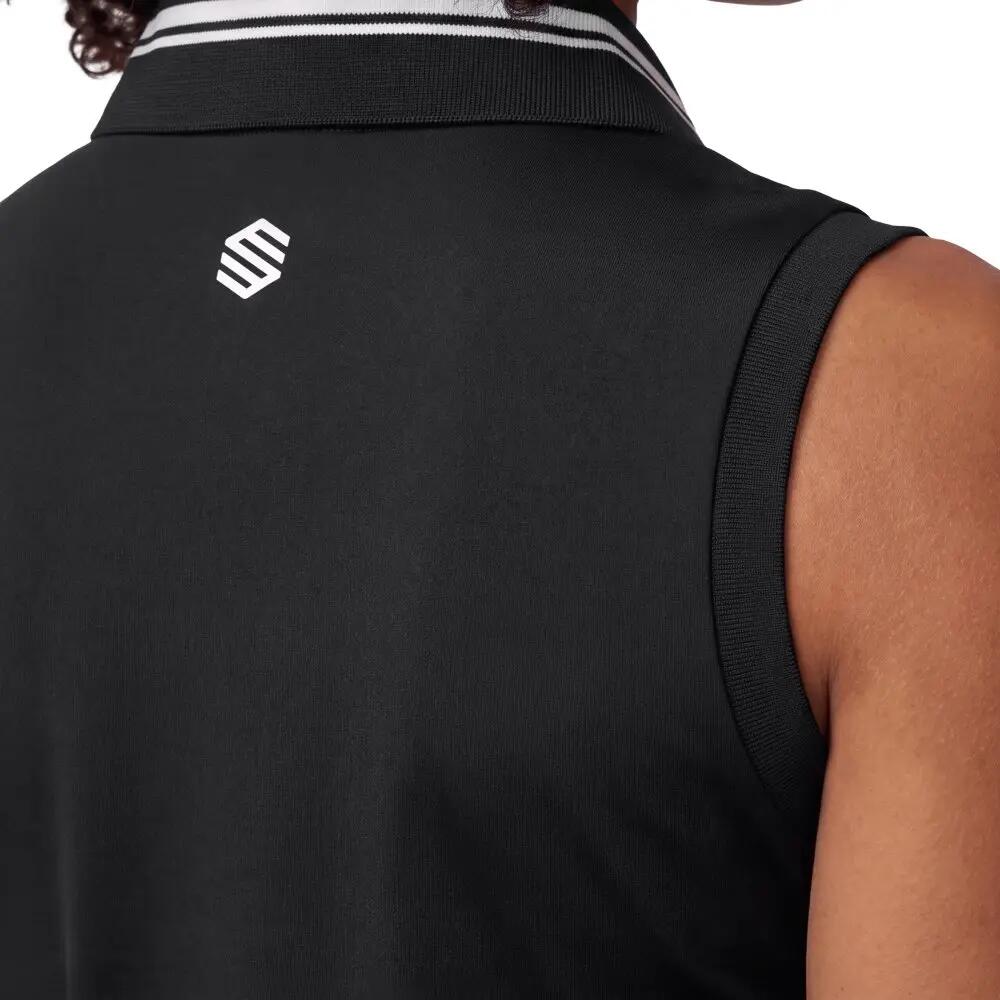 Dames Padel jurkje met ingebouwde short Diamante-W Black Zwart 5/8