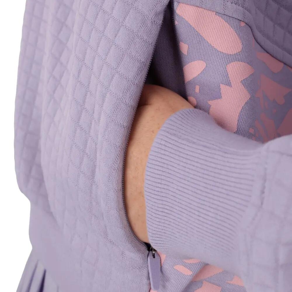 Sweat de padel femme Chiquita-W Lavender Lavande 5/8
