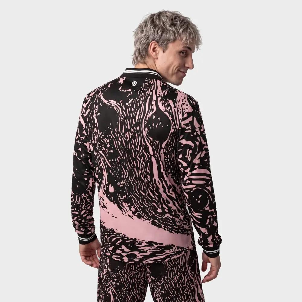 Polo de padel manches longues homme Hawk Ripple Noir 6/8