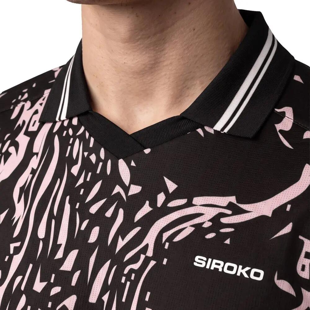 Polo de padel manches longues homme Hawk Ripple Noir 4/8