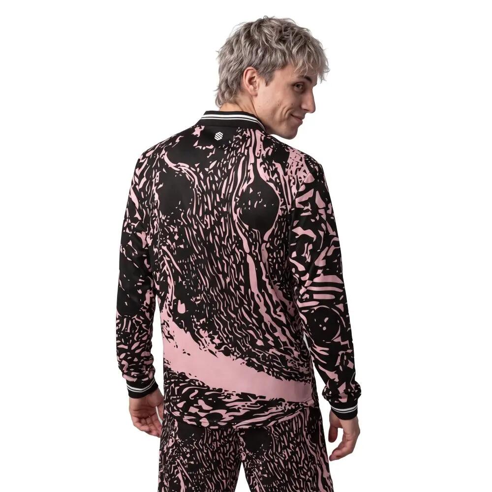 Polo de padel manches longues homme Hawk Ripple Noir 2/8