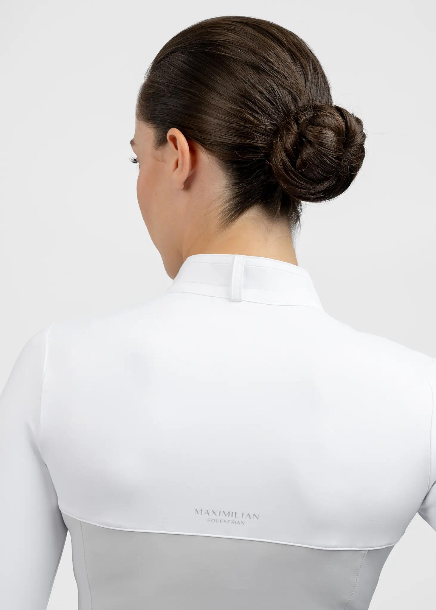 Camisa de Concurso Manga Larga Mujer Equitación Maximilian Era Glacial 7/8