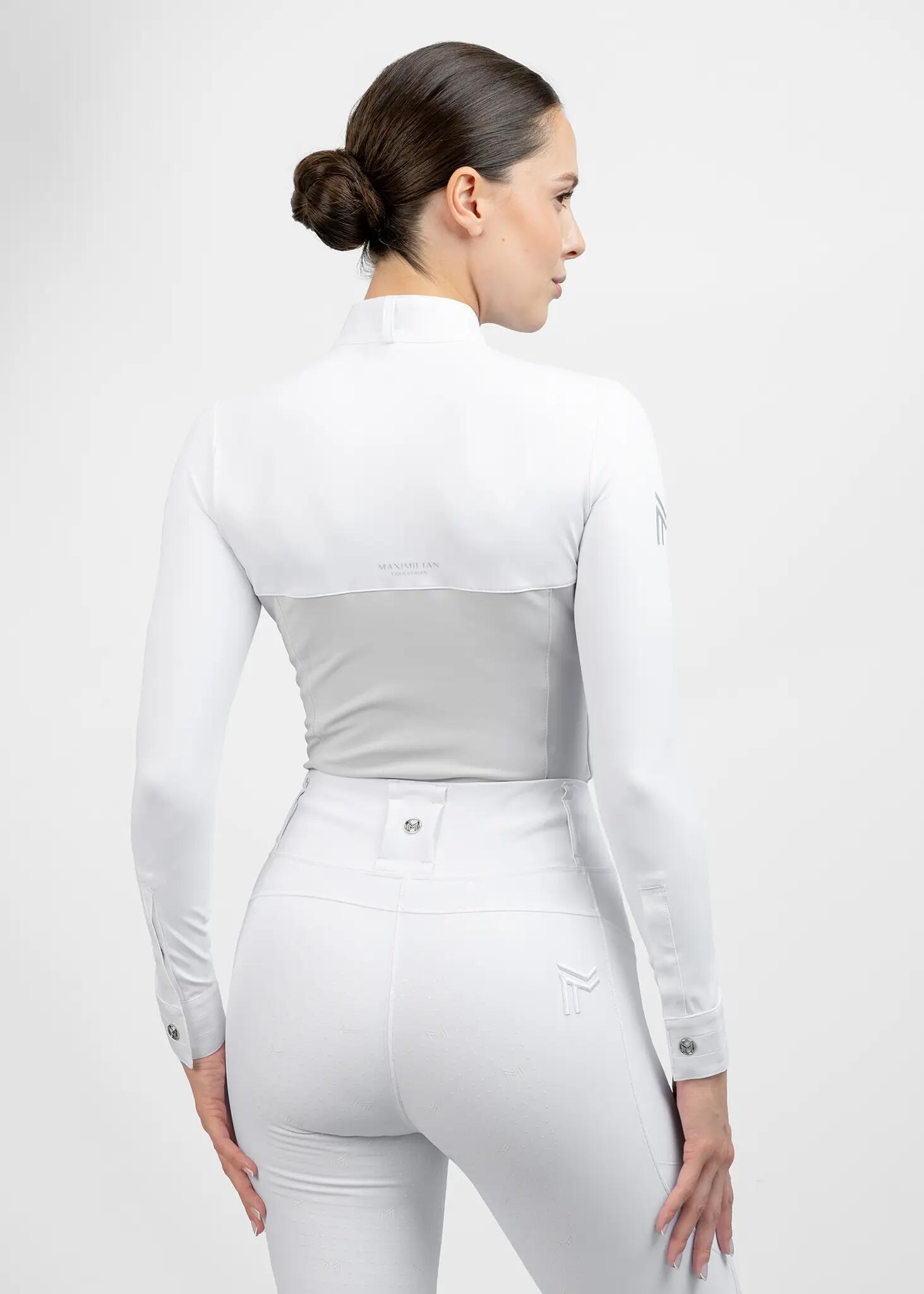 Camisa de Concurso Manga Larga Mujer Equitación Maximilian Era Glacial 4/8