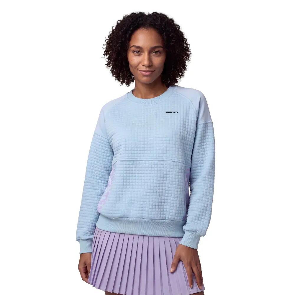 Sweat de padel femme Chiquita-W Light Blue Bleu Pâle 1/8
