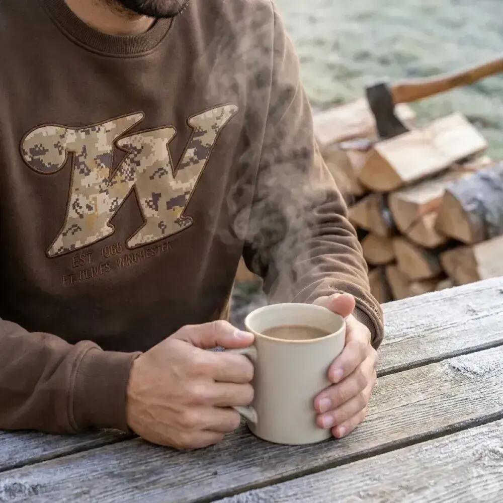 Sweat-Shirt Homme Redstone Crew Neck Marron - Winchester® 4/5