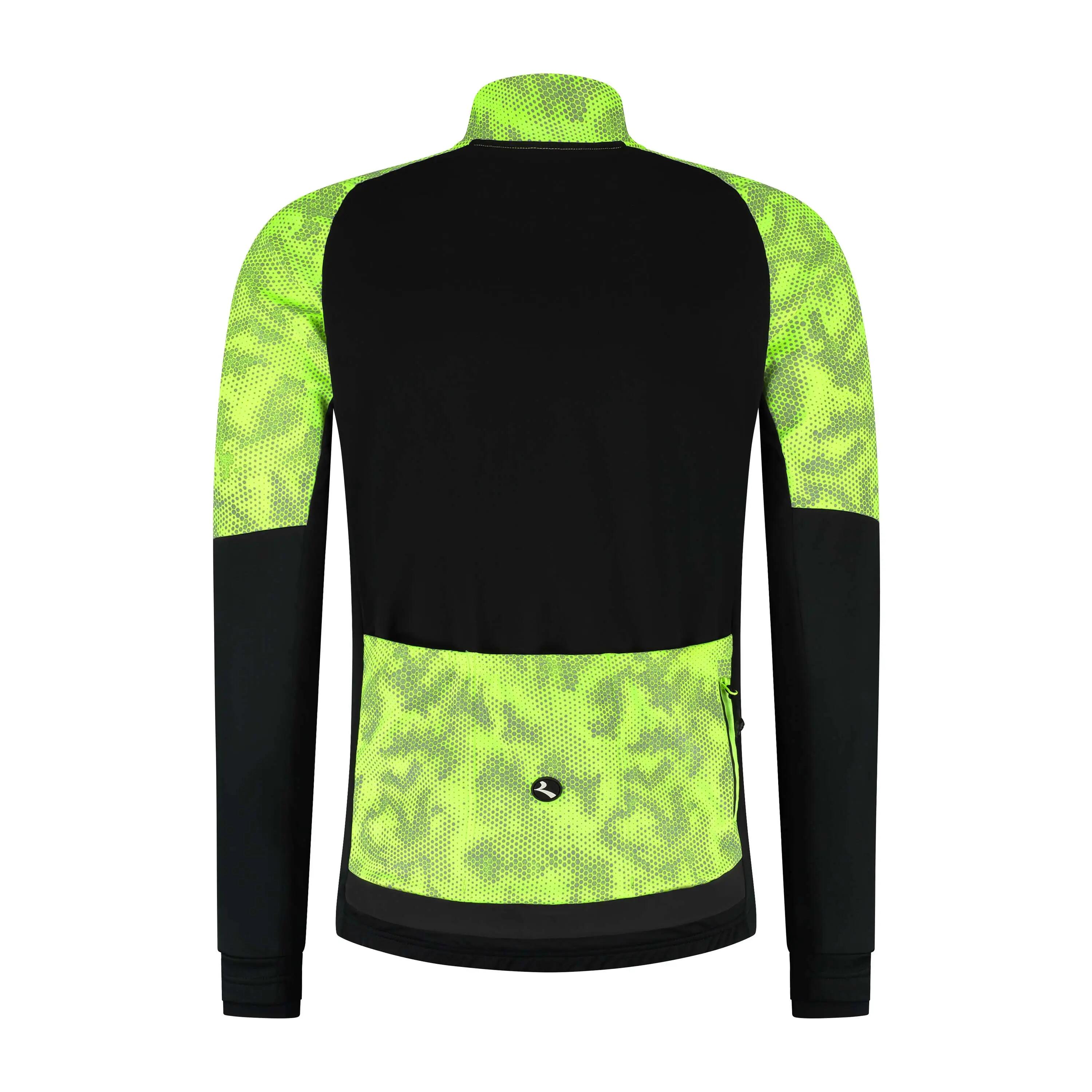 Winterjacke Rennrad Essential HI VIS II Herren Neongelb 4/8