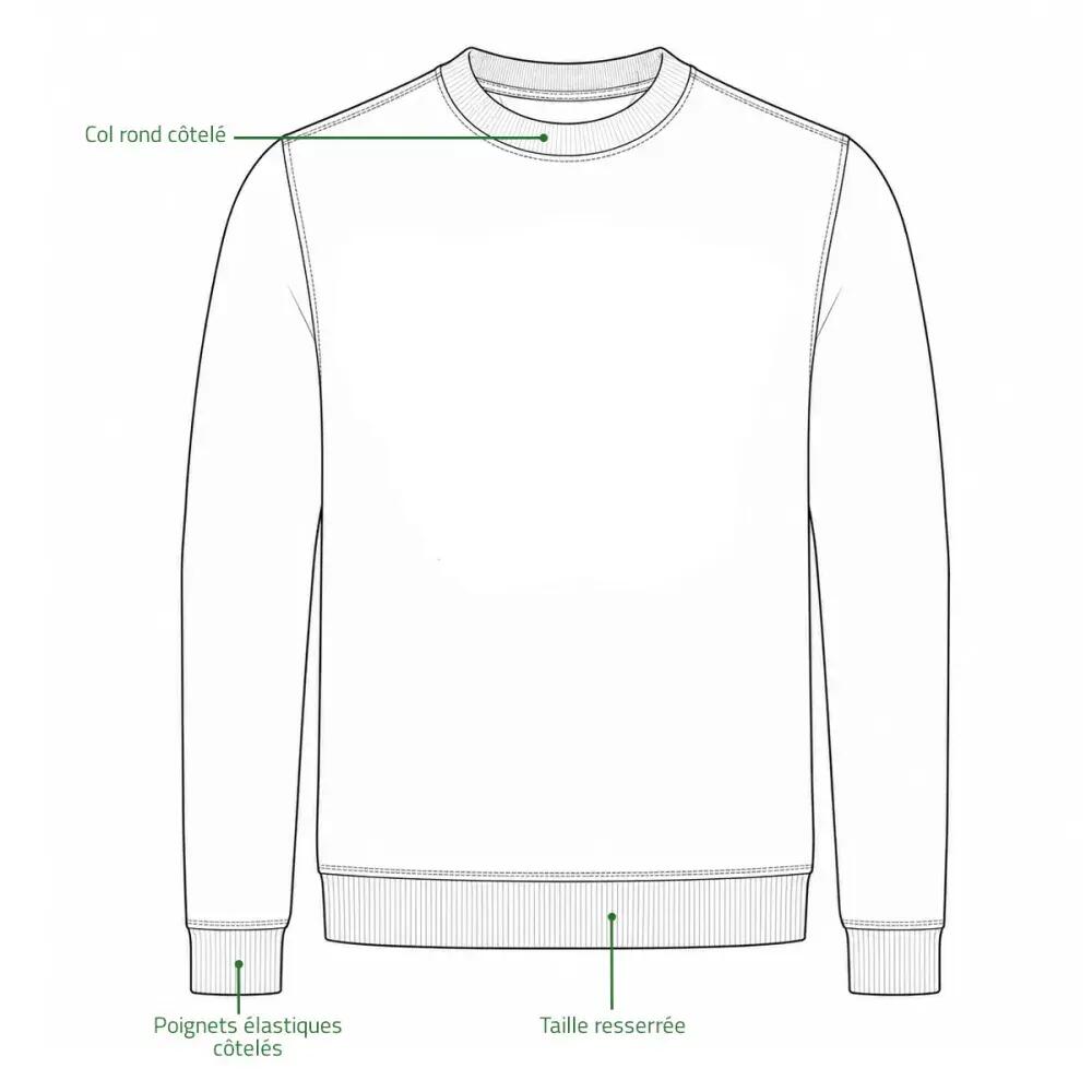 Sweat-Shirt Homme Redstone Crew Neck Marron - Winchester® 3/5