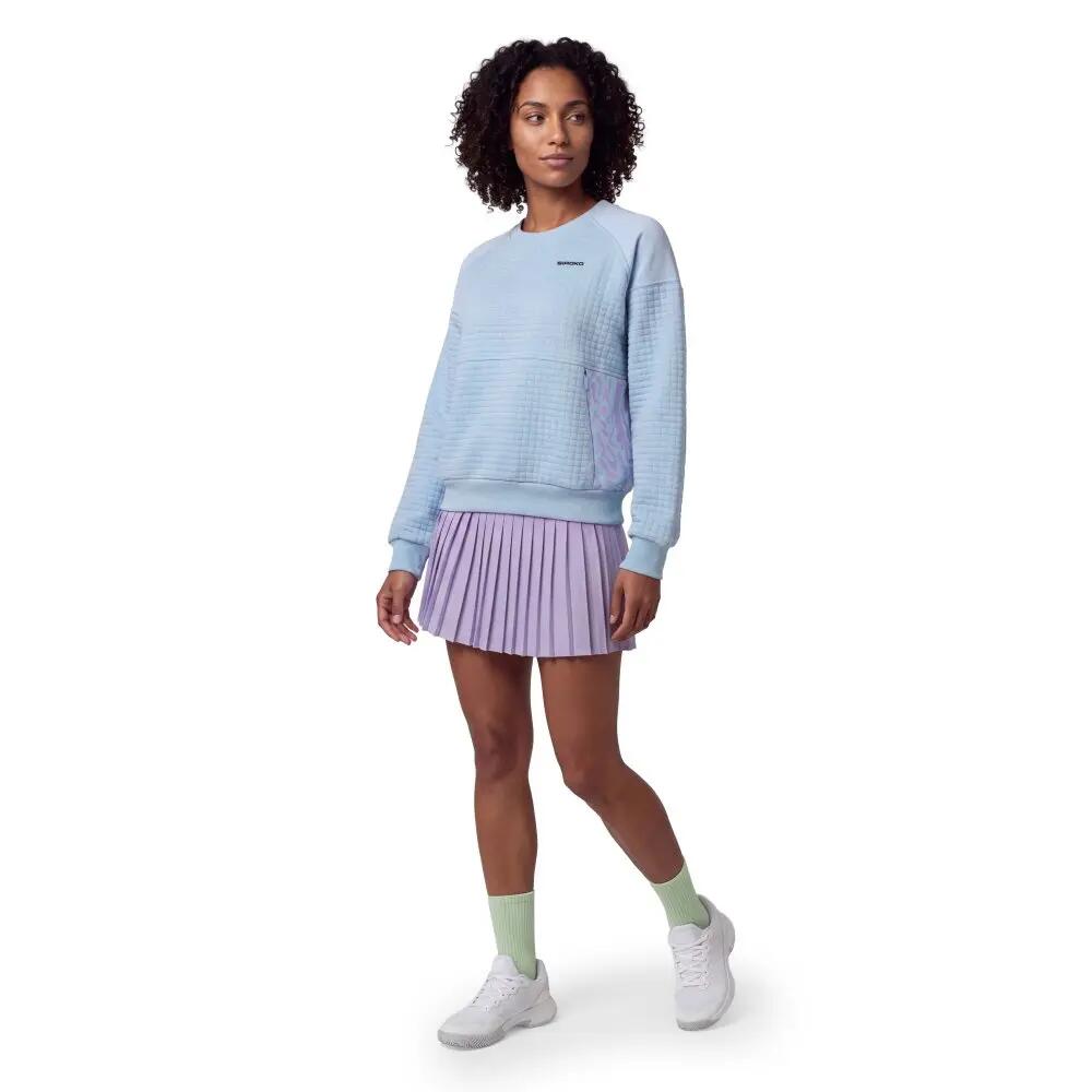 Sweat de padel femme Chiquita-W Light Blue Bleu Pâle 3/8