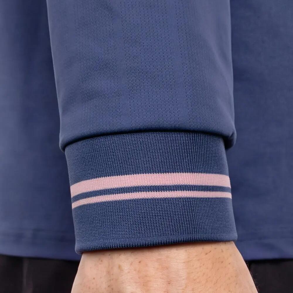 Heren Padel polo met lange mouwen Hawk Blue Blauw 5/8