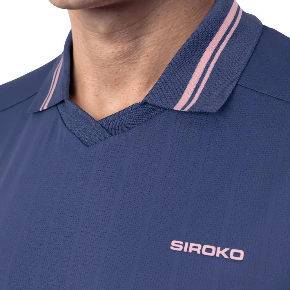 Heren Padel polo met lange mouwen Hawk Blue Blauw 4/8