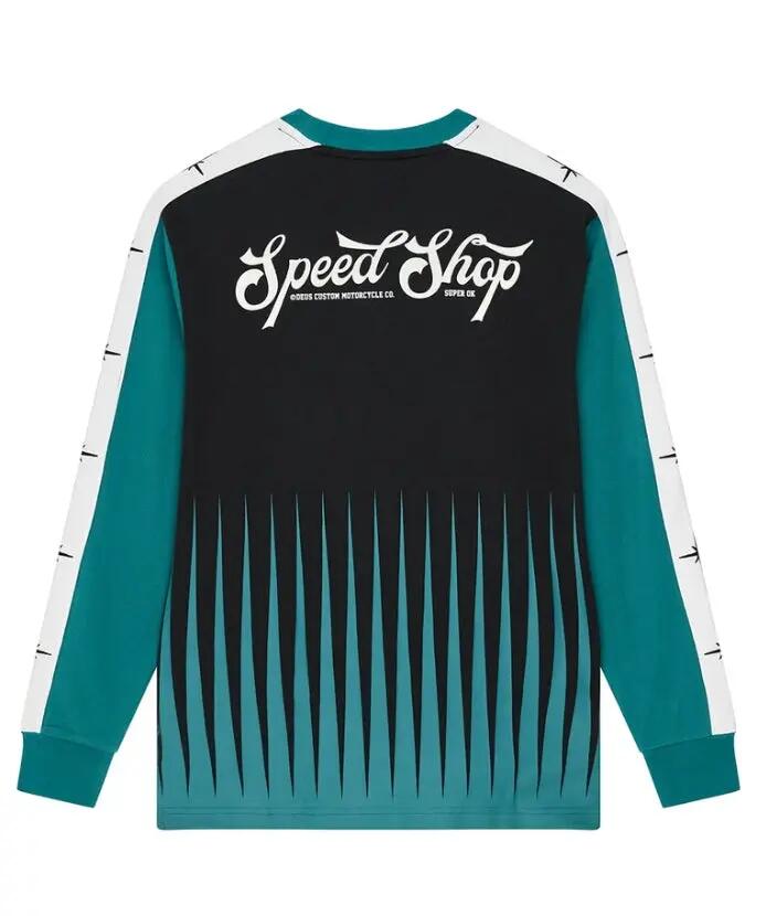 T-Shirt Deus Ex Machina Trife Life Moto Jersey Black