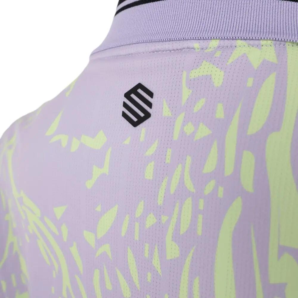 Women Padel ’s long-sleeve polo shirt Hawk-W Earthline Lavender 5/8