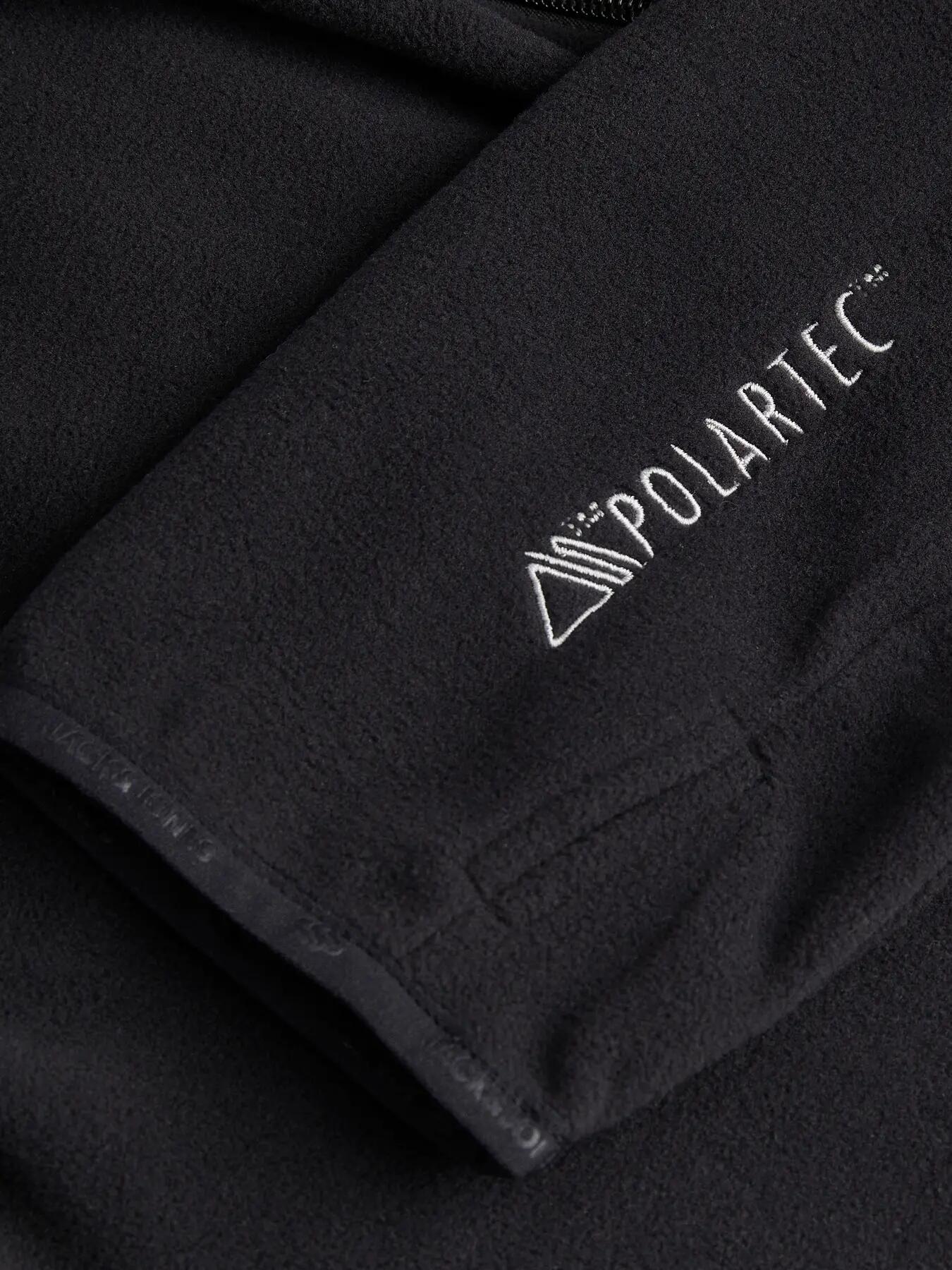 Hombre Esquí Sudadera Polar Cuello Alto y Media Cremallera Tignes Black 6/8