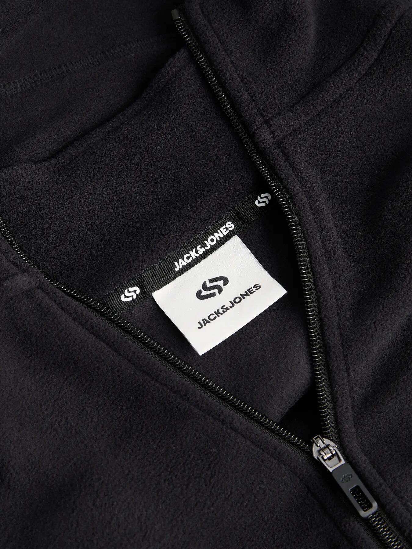 Hombre Esquí Sudadera Polar Cuello Alto y Media Cremallera Tignes Black 7/8