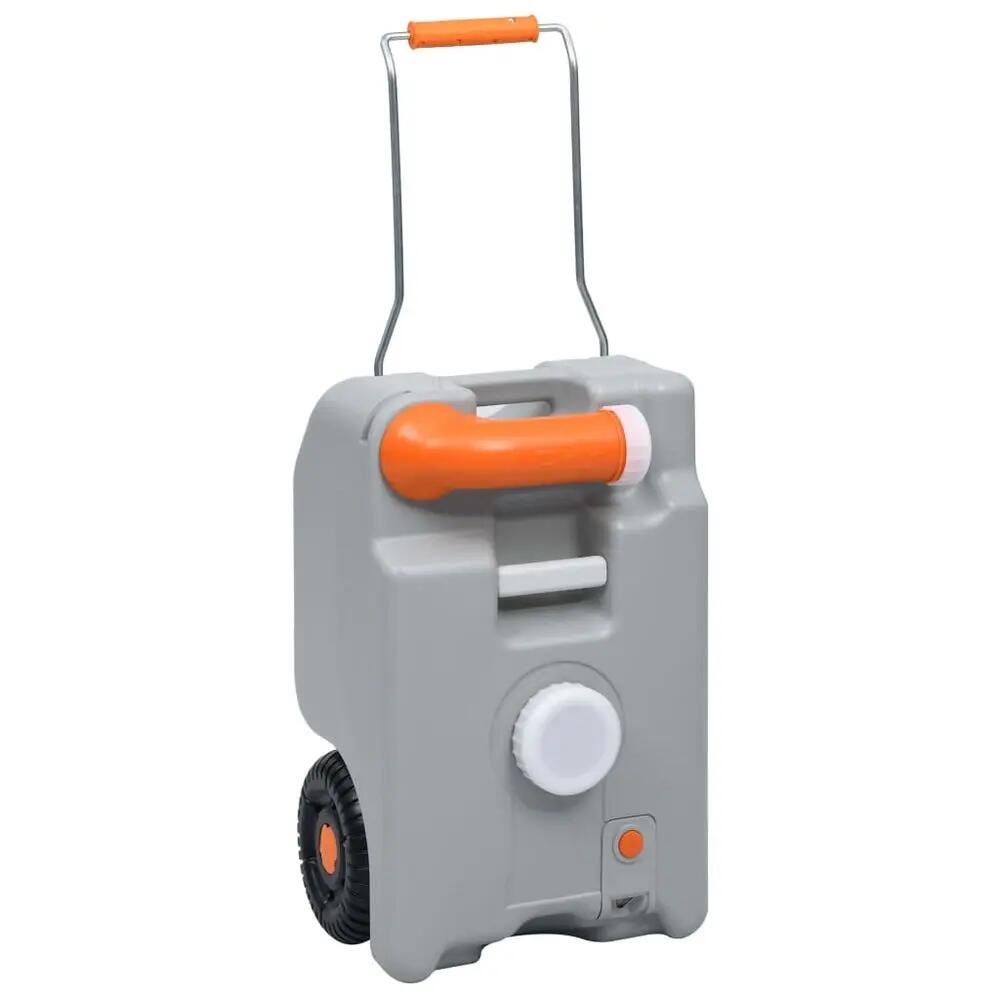 Réservoir d’eau camping 25 L sur roues vidaXL gris 3/5