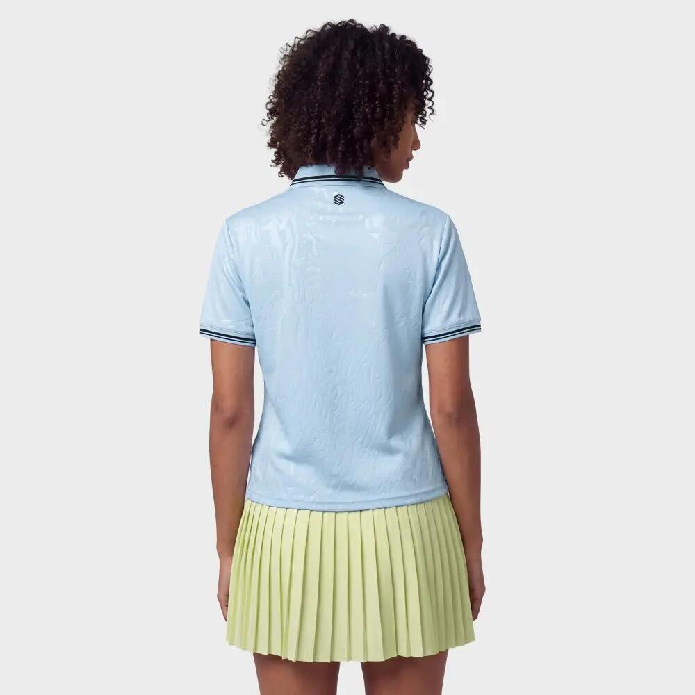 Polo de padel manches courtes femme Acapulco-W Light Blue Bleu Pâle 6/8