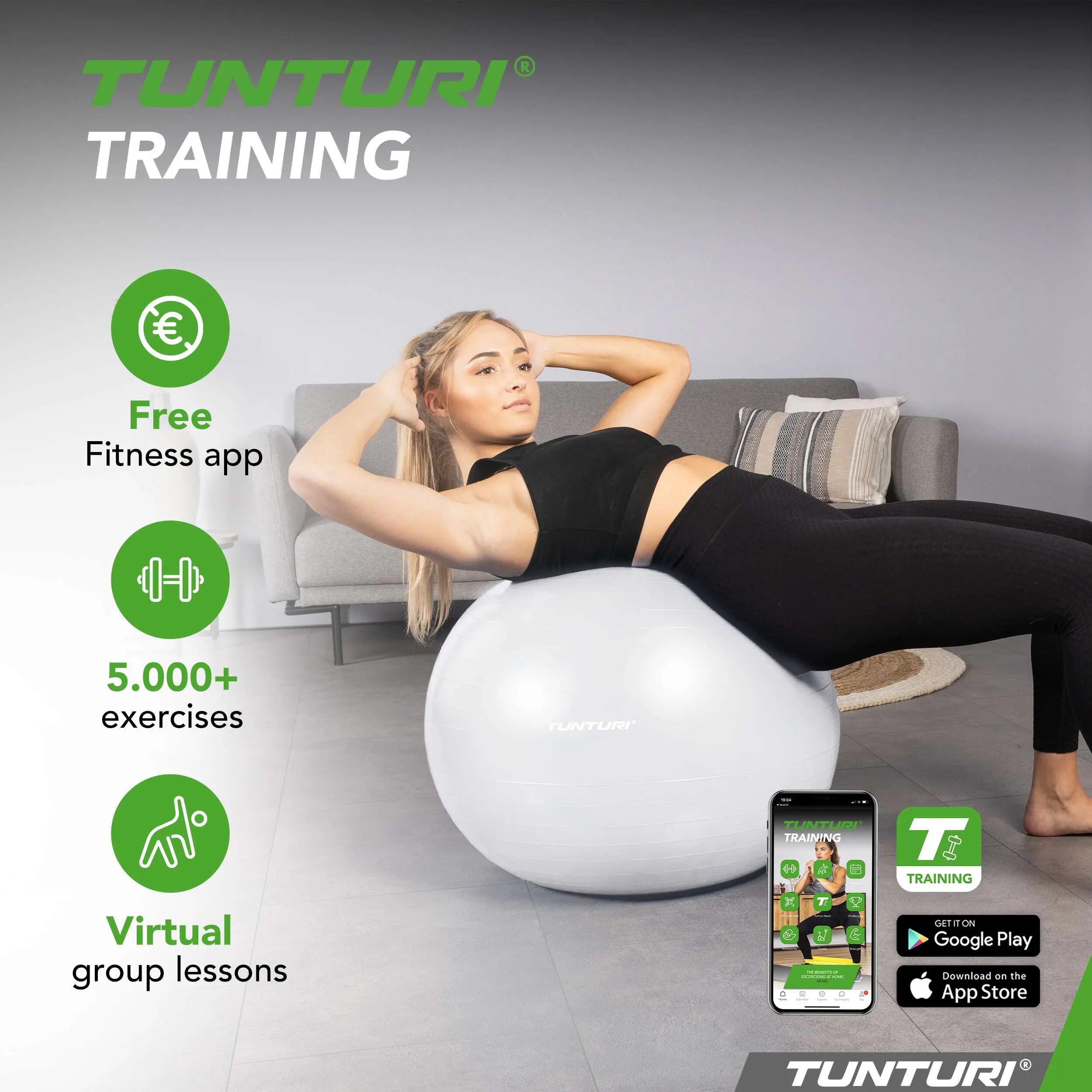 Gymball 55cm, Off-white, Anti Burst 7/7