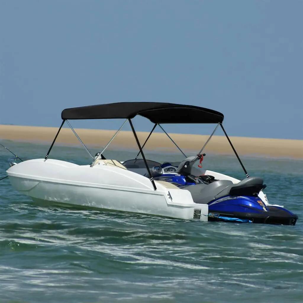 VidaXL biminitop 2 bogen 180x150x110 cm zwart 1/3