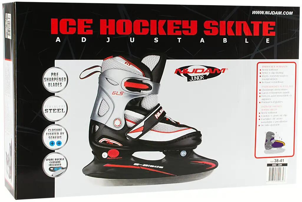Patins hockey sur glace ajustables Nijdam 5/6