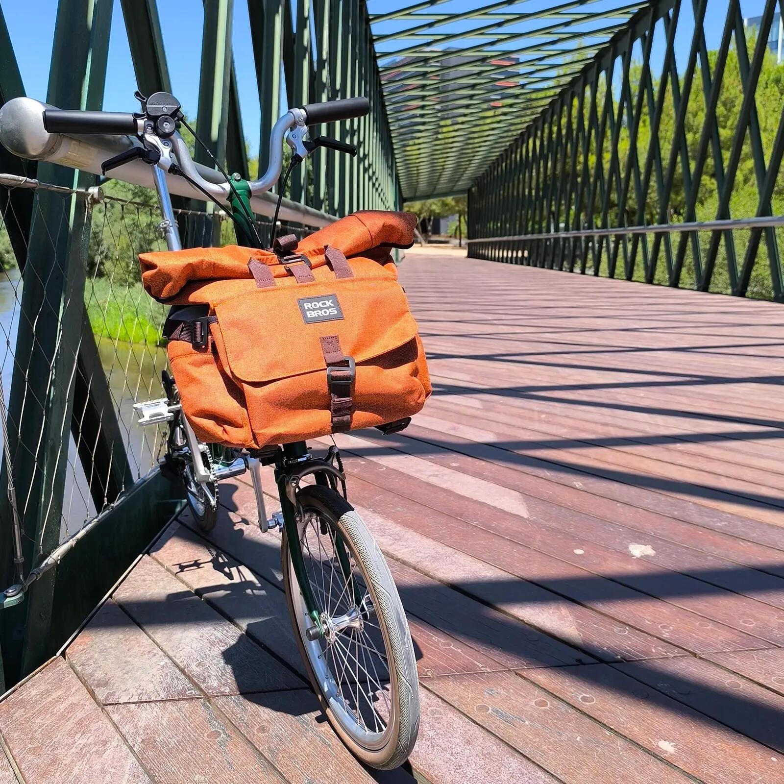 Sacoche de guidon ROCKBROS Brompton 15L Rolltop 8/8