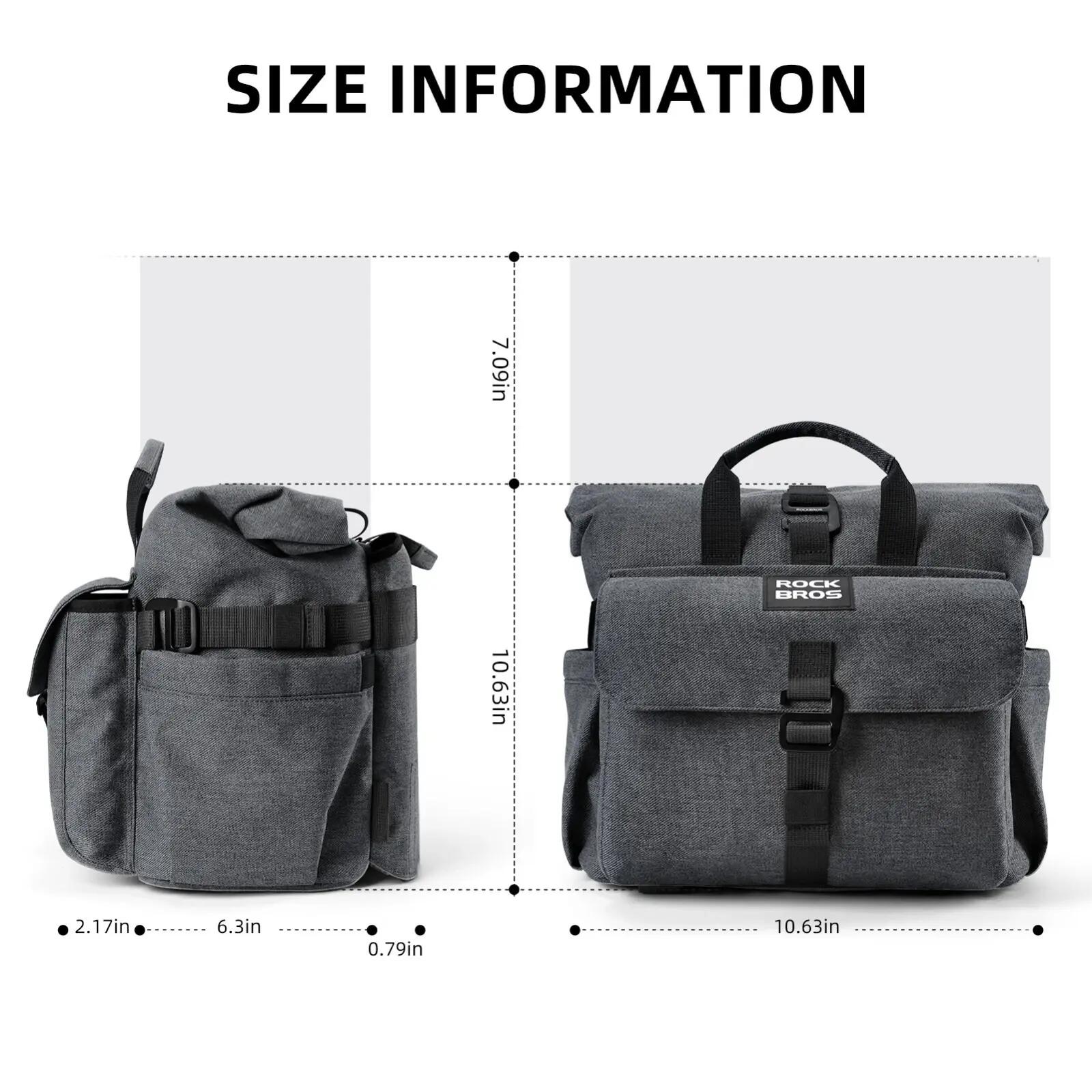 Sacoche de guidon ROCKBROS Brompton 15L Rolltop 6/8