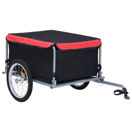 Remorque vélo porte-charge VidaXL 65 kg cadre acier