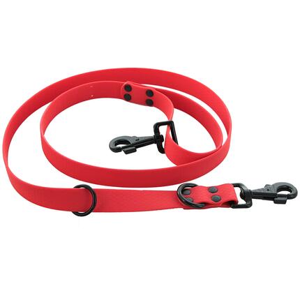 LAISSE CANIHUNT MADE IN FRANCE HEXA 150CM MULTIFONCTION ORANGE
