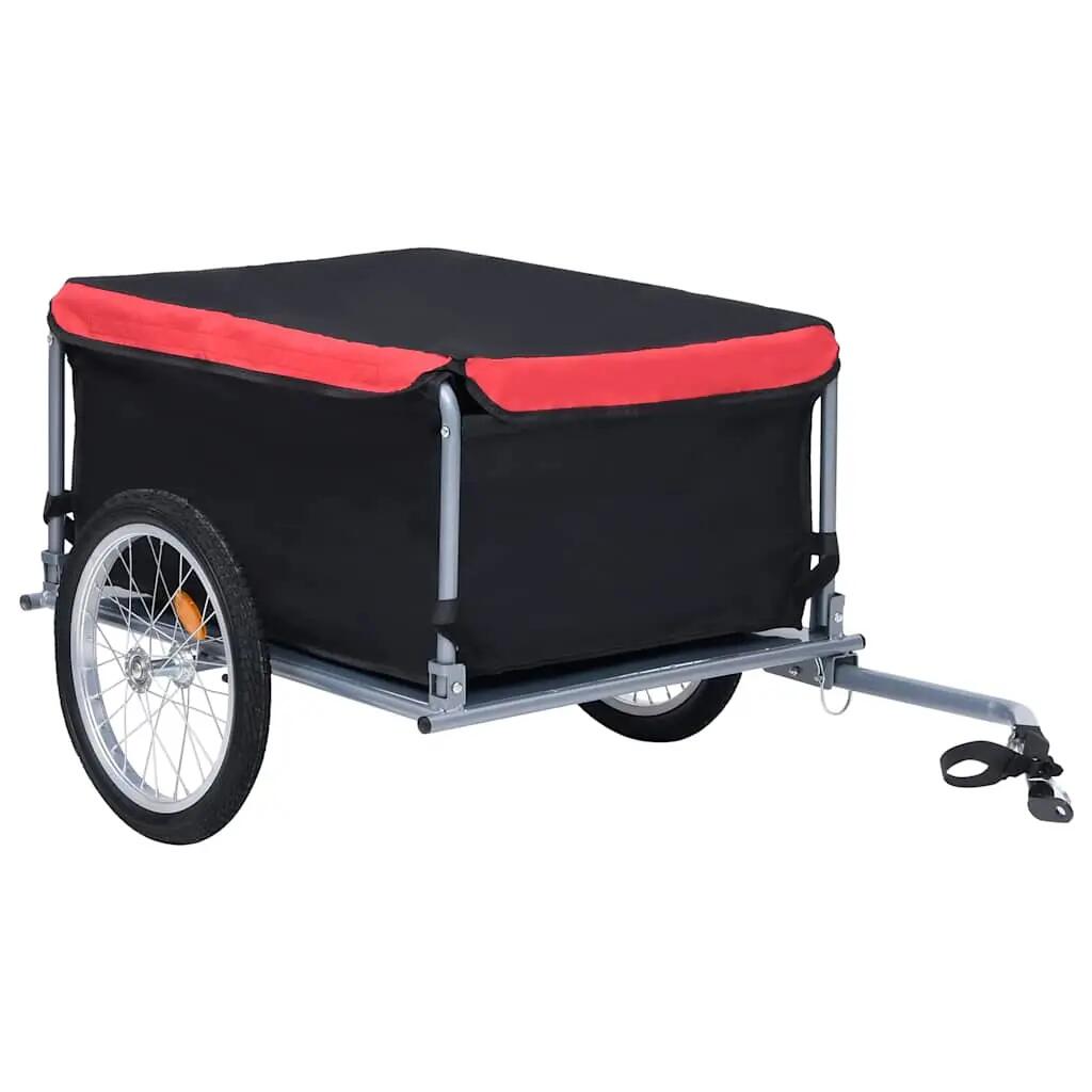 Remorque vélo porte-charge VidaXL 65 kg cadre acier 4/4