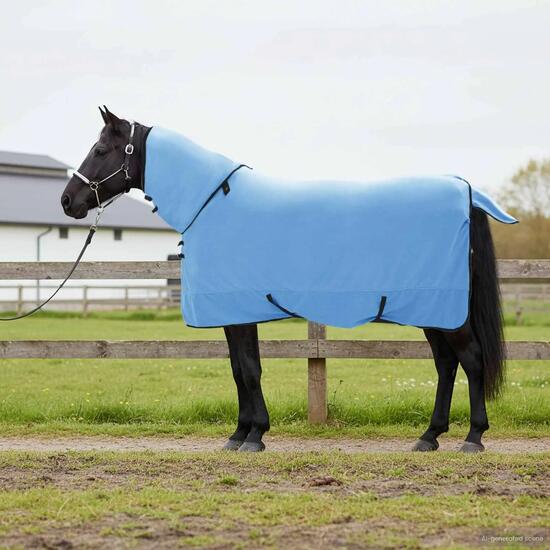 Couverture polaire équitation cheval VidaXL 280 g/m²