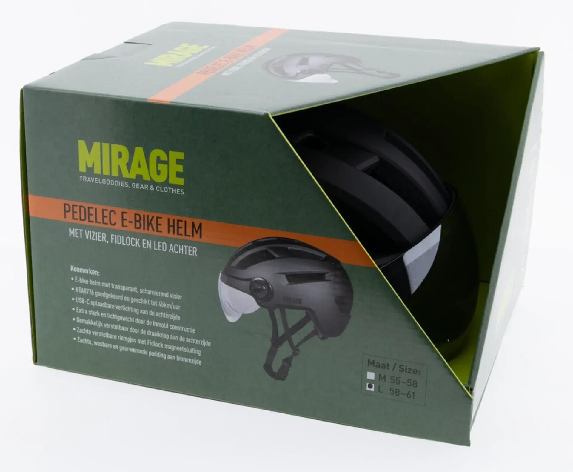 Mirage Snorscooter / Speedpedelec Helm - Zwart 5/5