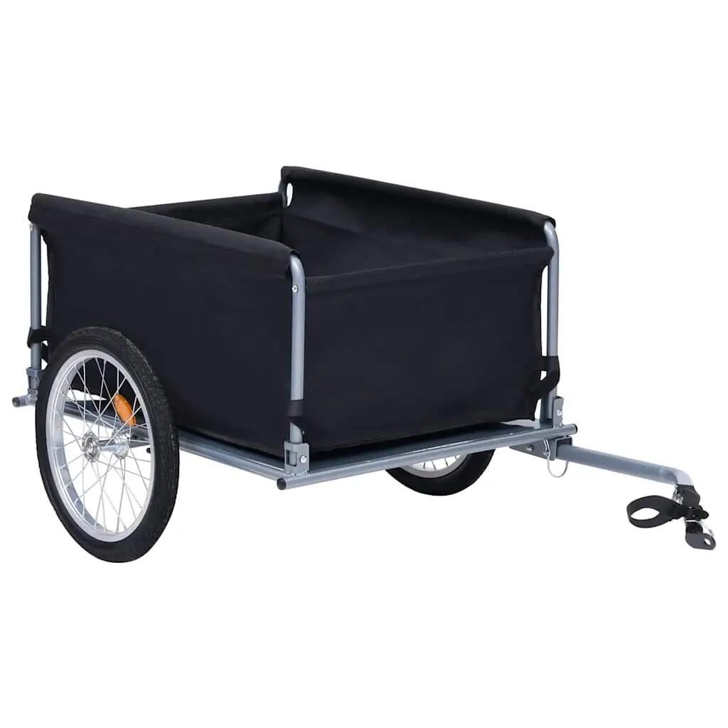 Remorque vélo porte-charge VidaXL 65 kg cadre acier 3/4