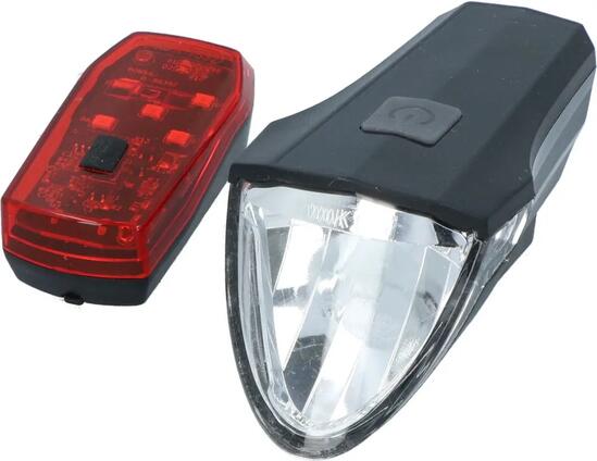 Eclairage vélo USB Dresco Razor 60 Lux avant arrière