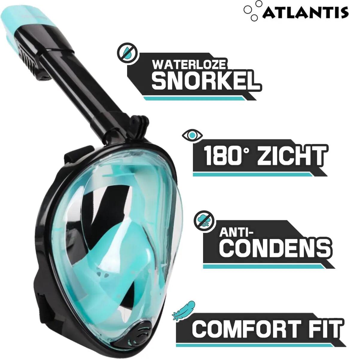 Masque de snorkeling intégral Atlantis anti-buée 180° 2/2