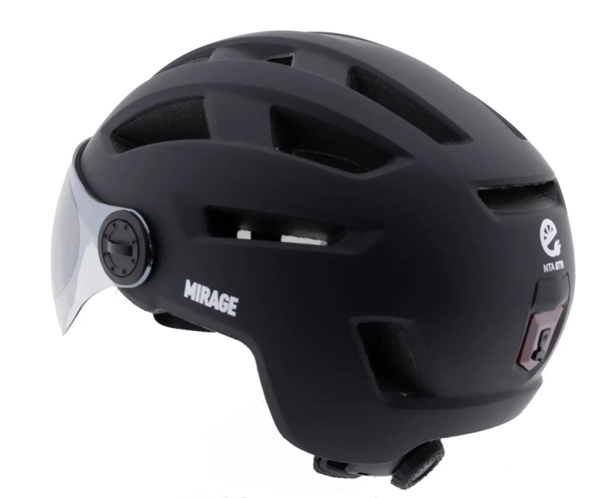 Mirage Snorscooter / Speedpedelec Helm - Zwart 3/5