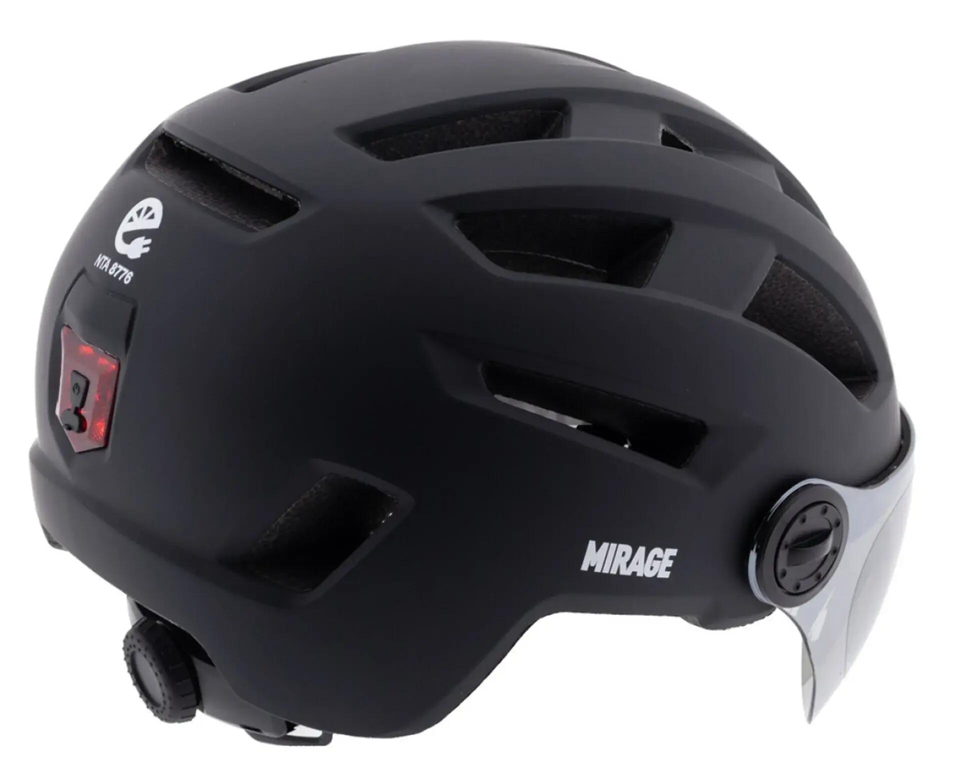 Mirage Snorscooter / Speedpedelec Helm - Zwart 2/5