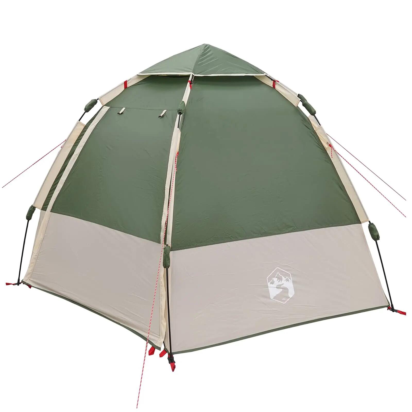 Tente instantanée 4 places VidaXL avec auvent 185T polyester PU 2/4