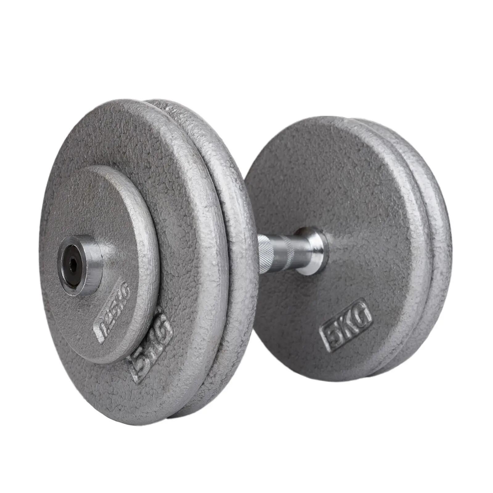 Halter - Fitness - Taurus 15 kg - Hamerslag - Grijsgroen 4/4