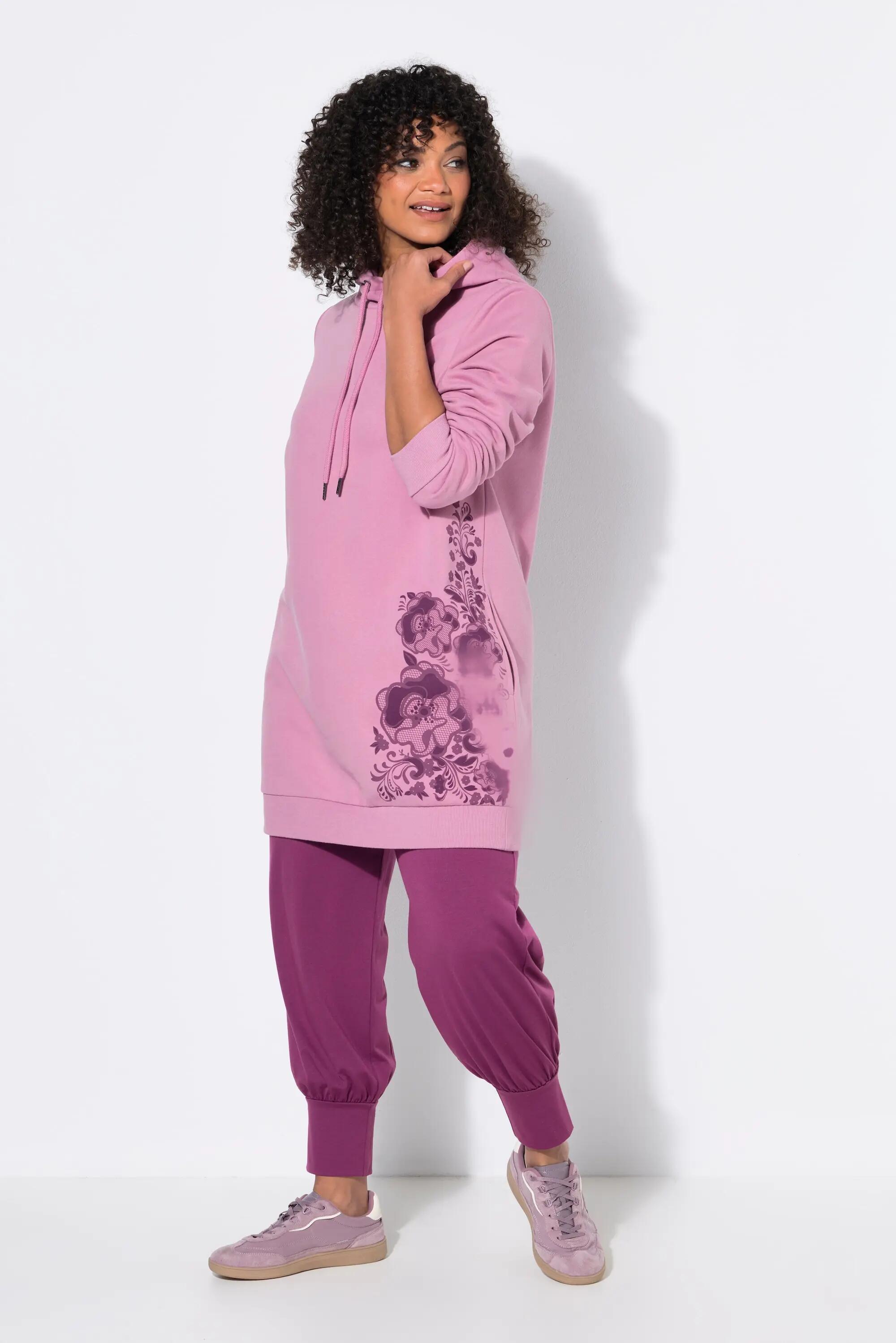 Damen Hoodie Blüte Oversized Kapuze Langarm 6/13