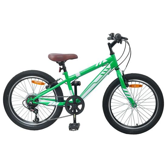 Vélo VTT enfant 20 pouces 6 vitesses VidaXL freins visibles