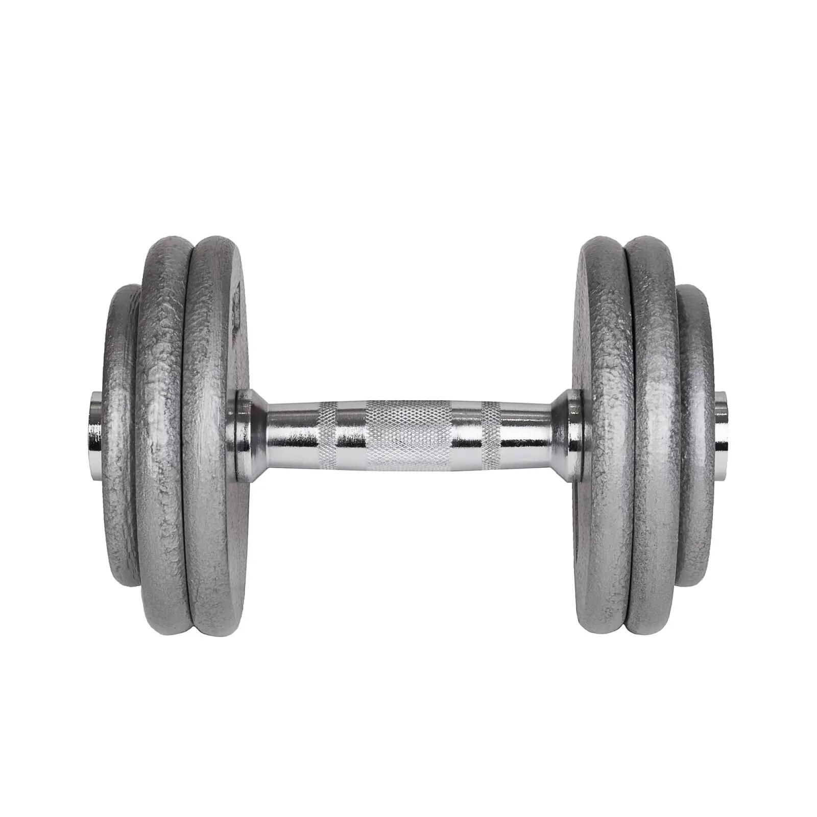 Halter - Fitness - Taurus 15 kg - Hamerslag - Grijsgroen 2/4