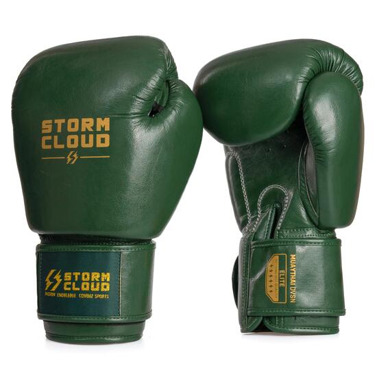 StormCloud Rękawice bokserskie Vanguard Elite Thai Zielone 10 oz