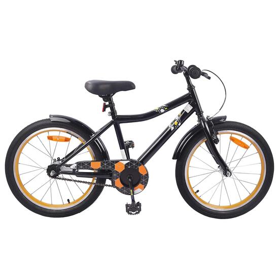 Vélo enfant 20 pouces VidaXL cadre acier noir vitesses uniques
