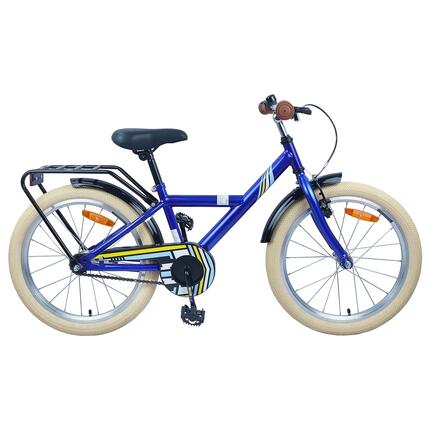 Vélo enfant 24 pouces VidaXL cadre acier bleu nuit selle et guidon réglables