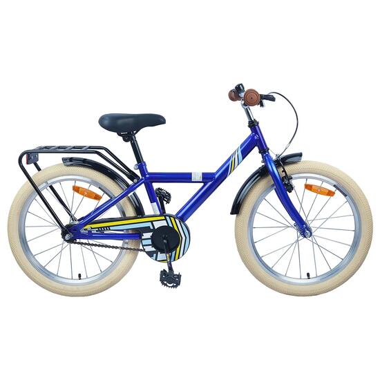 Vélo enfant 24 pouces VidaXL cadre acier bleu nuit selle et guidon réglables